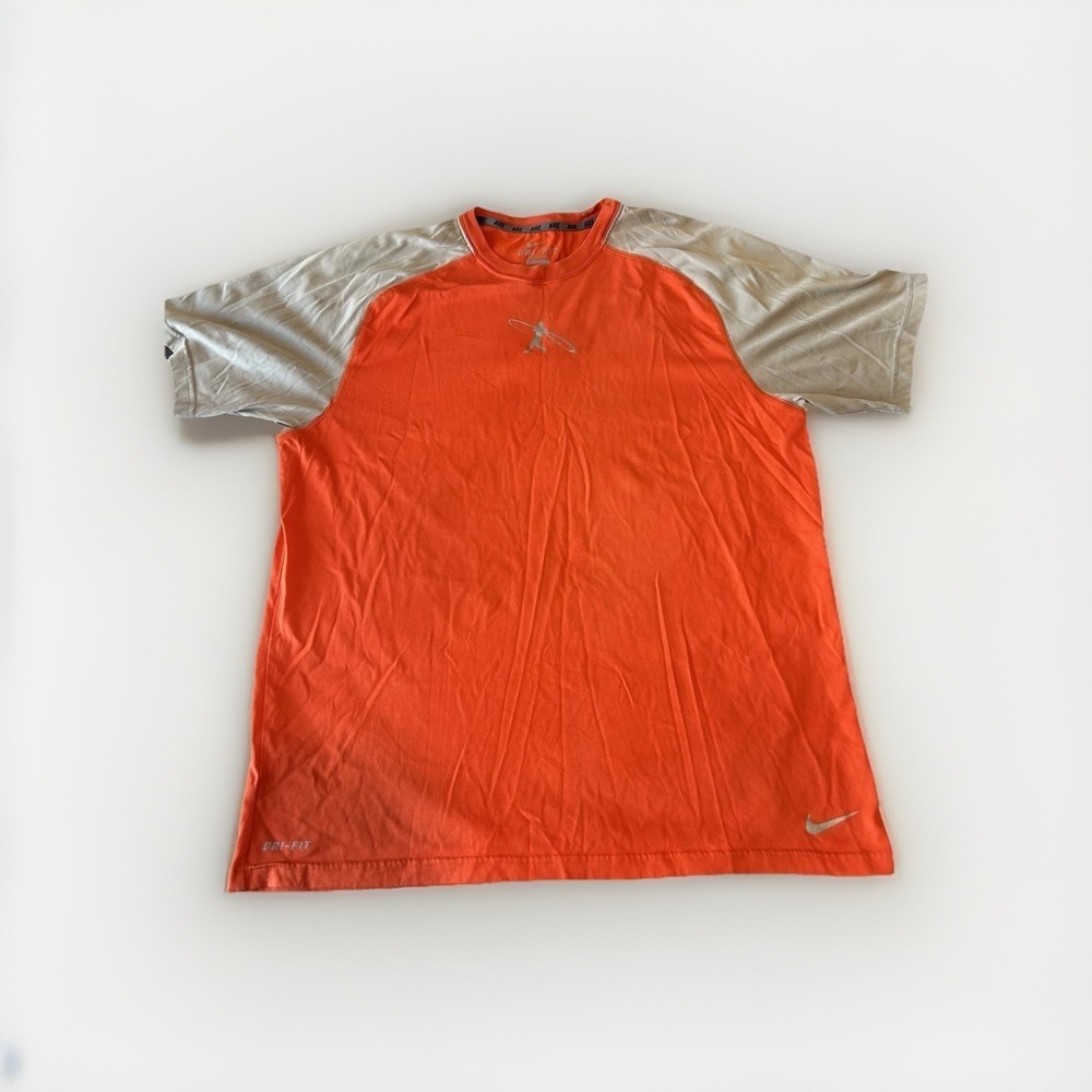 Ken Griffey Jr Nike Dri Fit Vintage Men's Size Large Orange Baseball Shirt